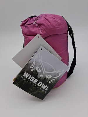 Wise Owl Outfitters Portable Camping Hammock Multicolor Nylon Blue Pink Yellow