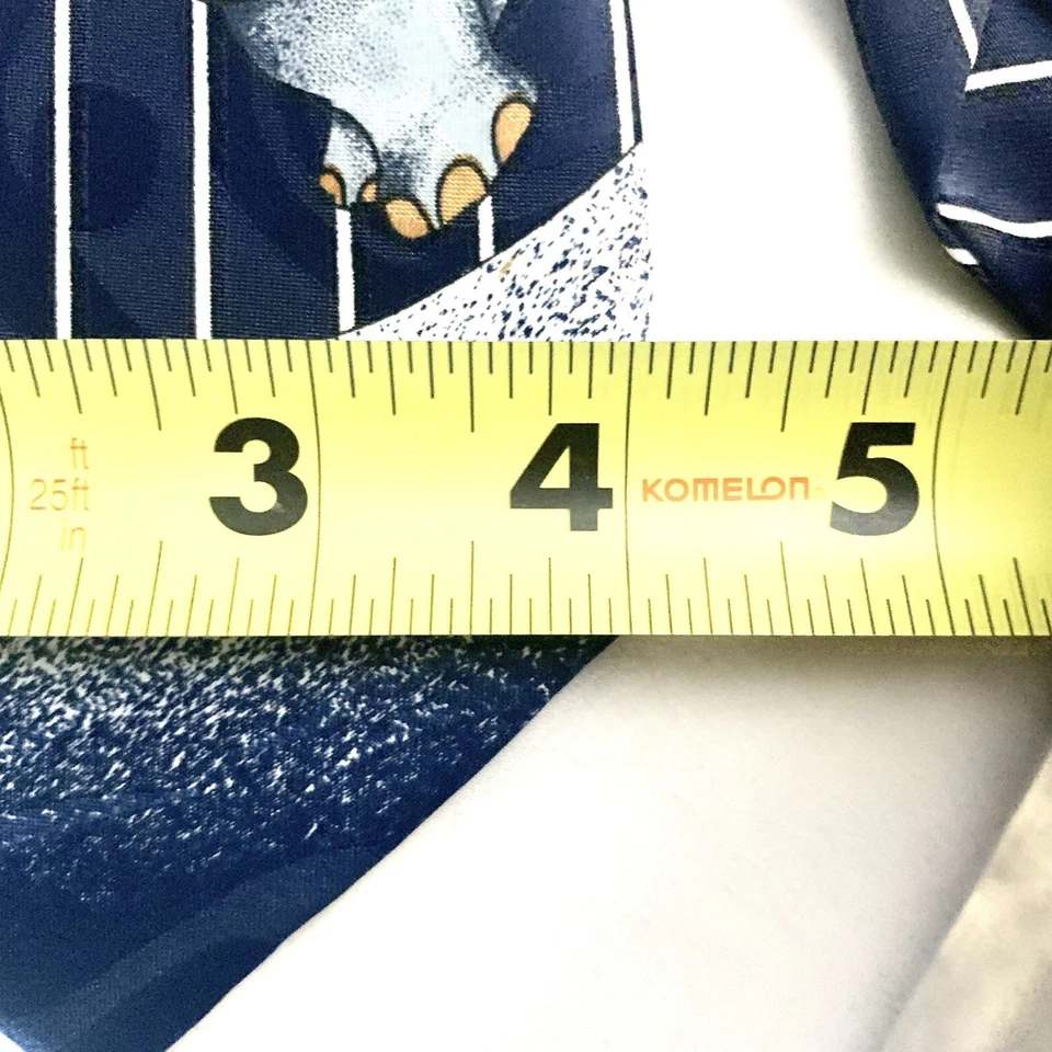 Corbata de elefante dúo hecha a mano Aldo Visconti única peculiar juguetona diseñadora estilo papá Foto 4 de 4