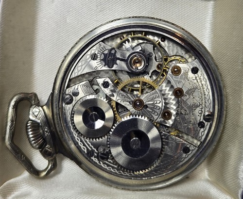 Waltham Watch, 17 Jewels, Railroad Train Pocket Watch, Scepter Case - Picture 9 of 13