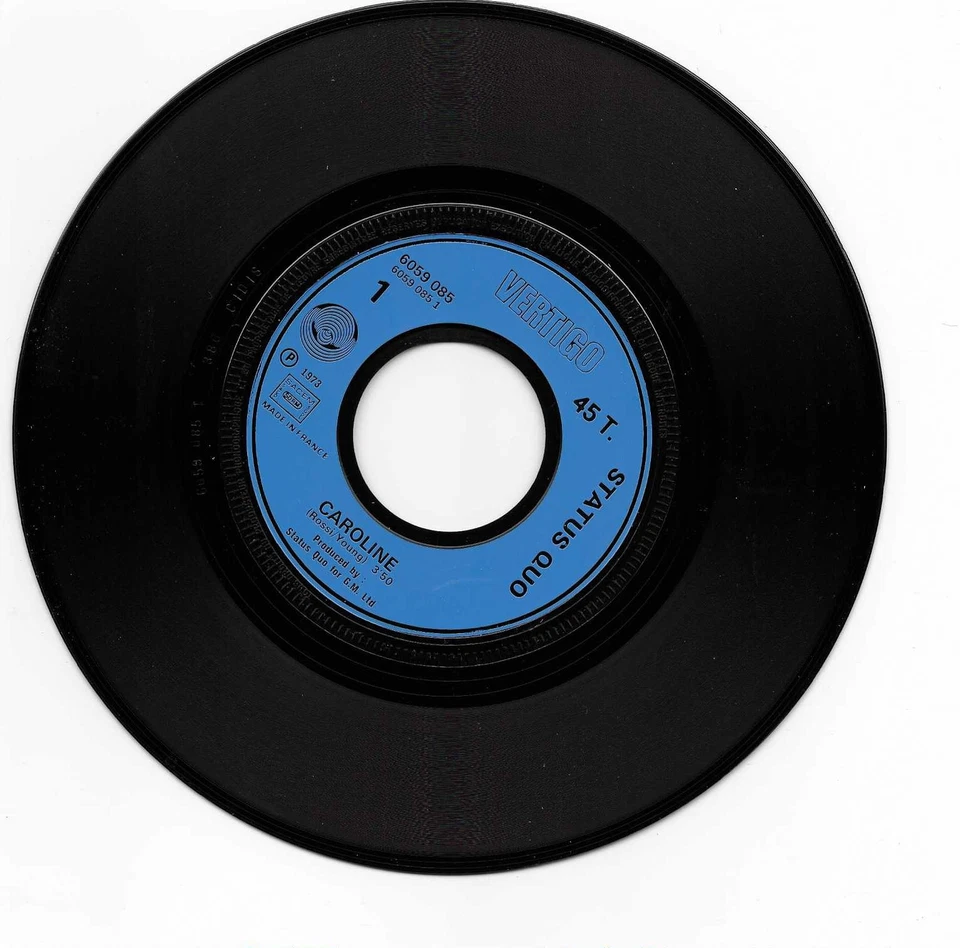 SP 45Tours 7" vinyl - Status Quo – Caroline / Joanne   (promo) - Photo 3/4