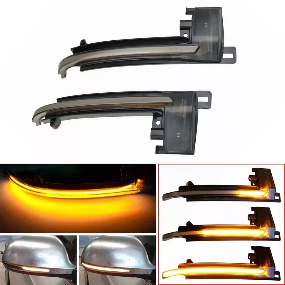 2x Specchietti retrovisori luce direzione per Audi A3 8P A4 A5 A6 A8 Q3 8K0949101/8K0949102 - Immagine 2 di 4