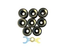 Riedell Riva Quad Roller Skate Wheels 57mm 96A 8 Wheels Tool