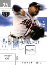 2004 SkyBox LE SKY'S THE LIMIT #17 Andruw Jones Atlanta Braves HOF