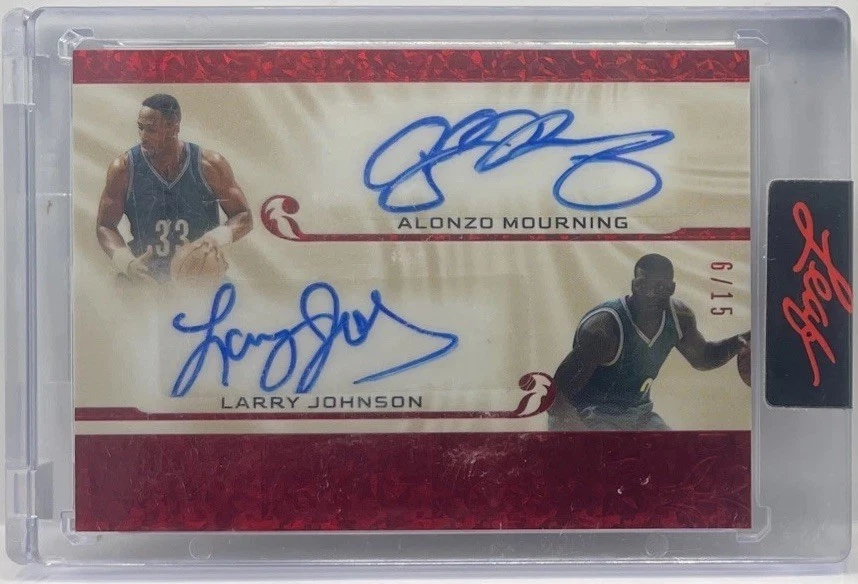 Alonzo Mourning Basketball Autographed Sports Trading Cards