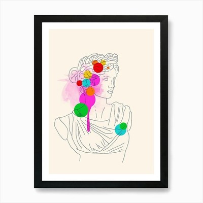 Aphrodite Kunstdruck gerahmt Wandbild Poster Leinwanddruck Bild
