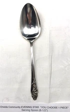 Oneida EVENING STAR Silverware CHOICE Silver Plate Flatware Community