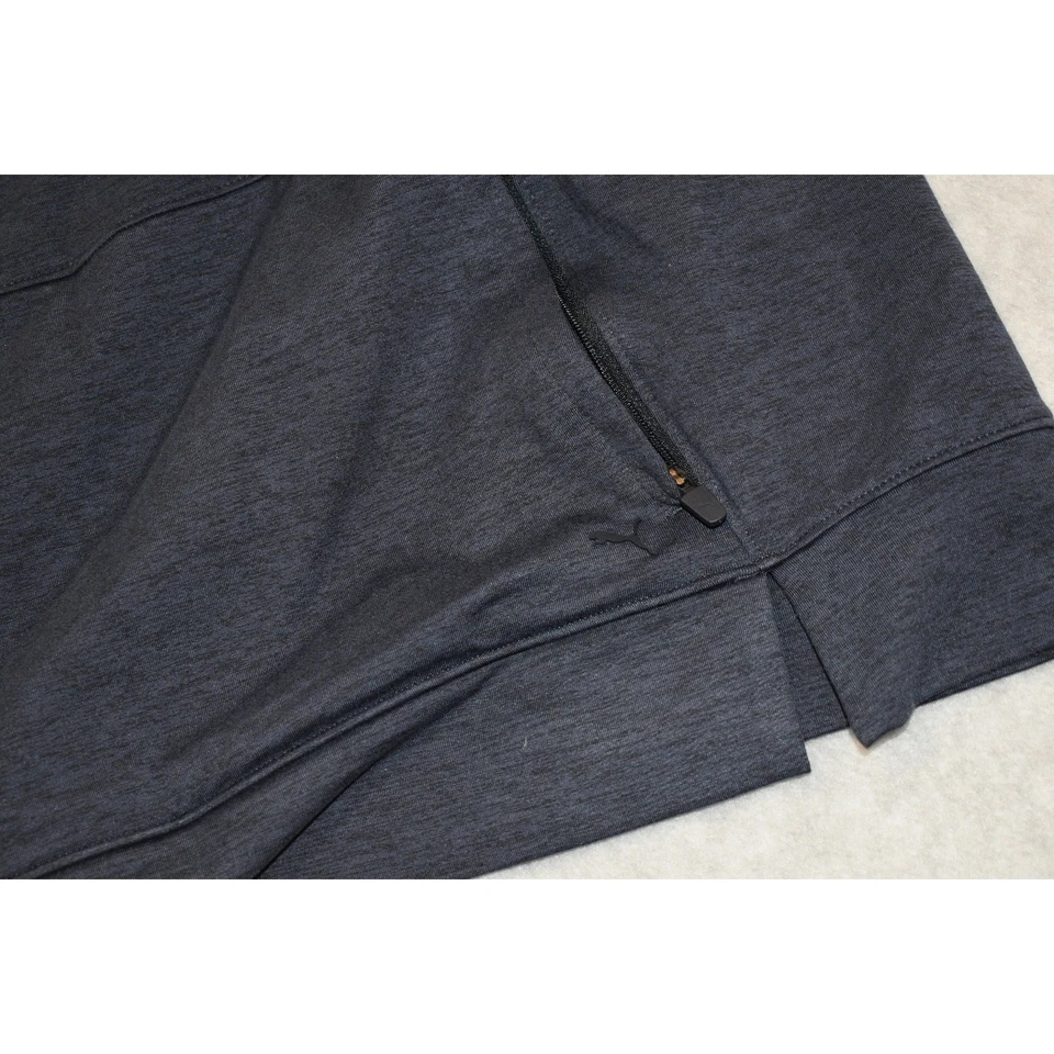 Camisa pulóver de golf PUMA 1/2 cremallera para mujer talla grande rendimiento azul poliéster Foto 4 de 4