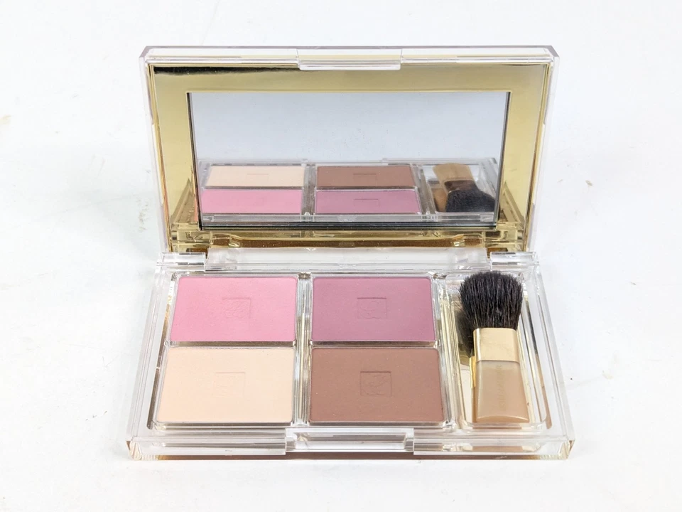 Estee Lauder Deluxe All-Over Face Compacto Bronce Diosa Suave Mate Pétalo Ciruela Foto 3 de 4