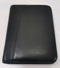 FILOFAX Mini Lyndhurst Black Real Soft Italian Leather Personal Organiser Wallet