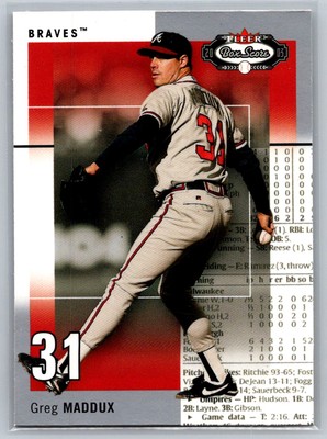 2003 Fleer Box Score Greg Maddux #29 - Atlanta Braves