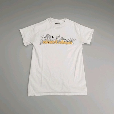 Nickelodeon 90s Classic Cartoon Characters Graphic T- Shirt Men's Small White 
