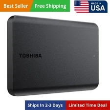 Canvio Basics 2TB Portable External Hard Drive USB 3.0, Black -