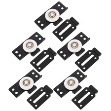 5 Pcs Cabinet Pulley Set Wardrobe Door Hardware Rollers Sliding Kit