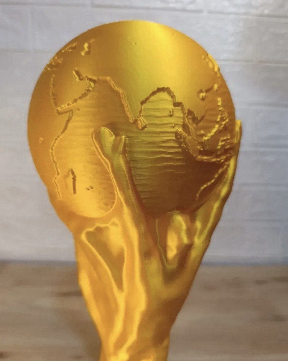 Trofeo Copa Mundial 36x13 Cm | Ideal Para Fiestas, Carnaval Y Halloween | Disfraces Y Kits Temáticos