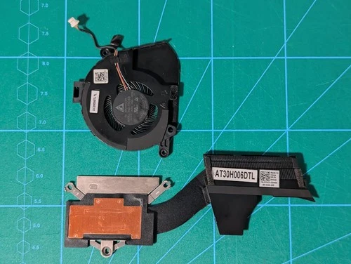 Dell OEM Latitude 9520 Laptop CPU Heatsink Fan Assembly AMA01 YFK3C X77GN