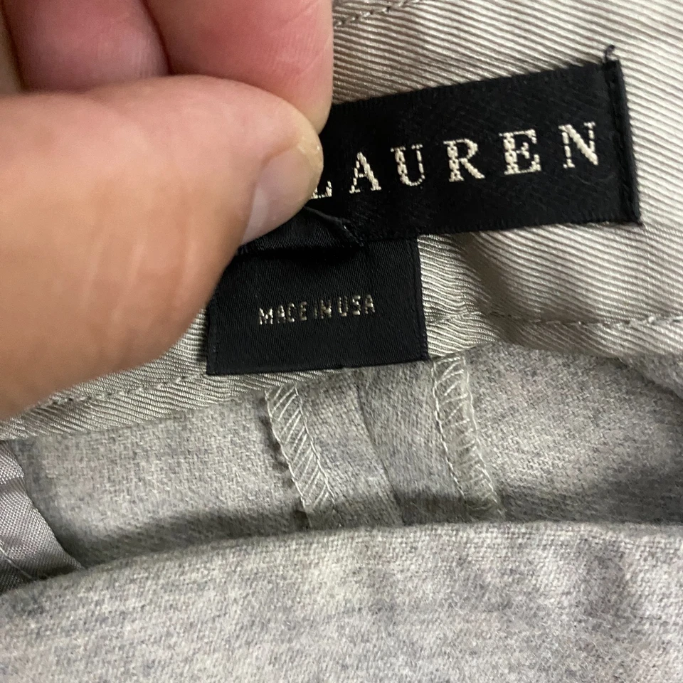 Ralph Lauren Pantalones Etiqueta Negra Mujer 6 Lana Cachemira Acampanada Pierna Pantalón Vestido Foto 3 de 4