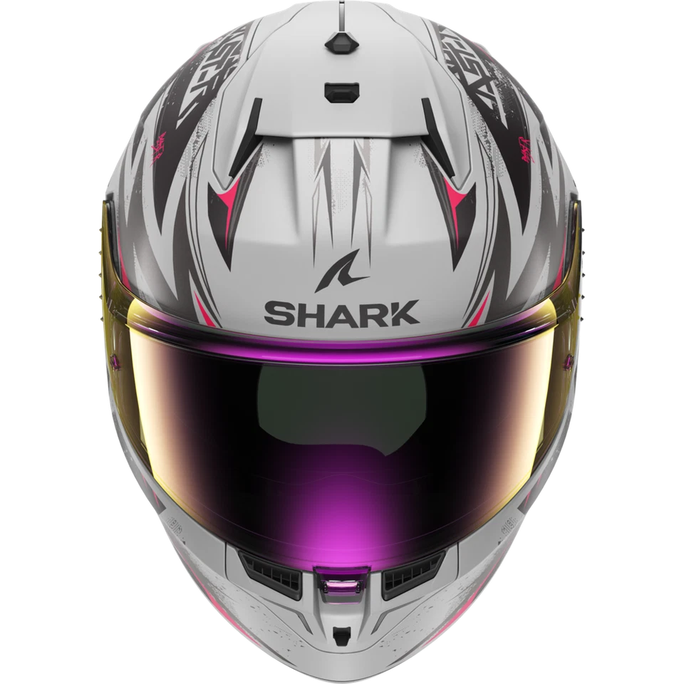 Full Face Helmet Shark D-SKWAL 3 BLAST-R Mat Silver Violet Black - Image 4 of 4