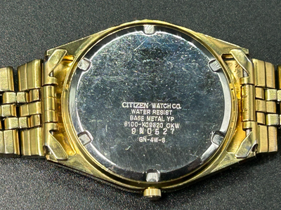 Vintage CITIZEN 6100-K09320 Gold Day-Date 