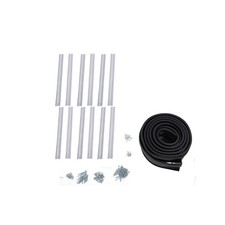 Kit de joints inférieurs de porte de garage avec voie en aluminium pré-percée forme U O combinaison ..