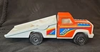 Tonka 1979 Vintage Rebel Racer Tow Truck Race Car Hauler Metal Pressed Steel