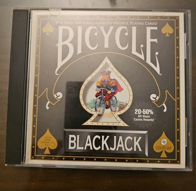 Bicycle BlackJack CD-ROM Vintage Computer Casino Card game Microsoft windows 95