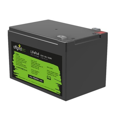 Akku LifePO4 Batterie 102Wh 12/8 12,8V 8Ah BMS integriert Offgridtec