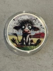 Frizzled Cow 1 Troy Oz .999 Fine Silver Round In Capsule- Haleybug Mint #11/15.