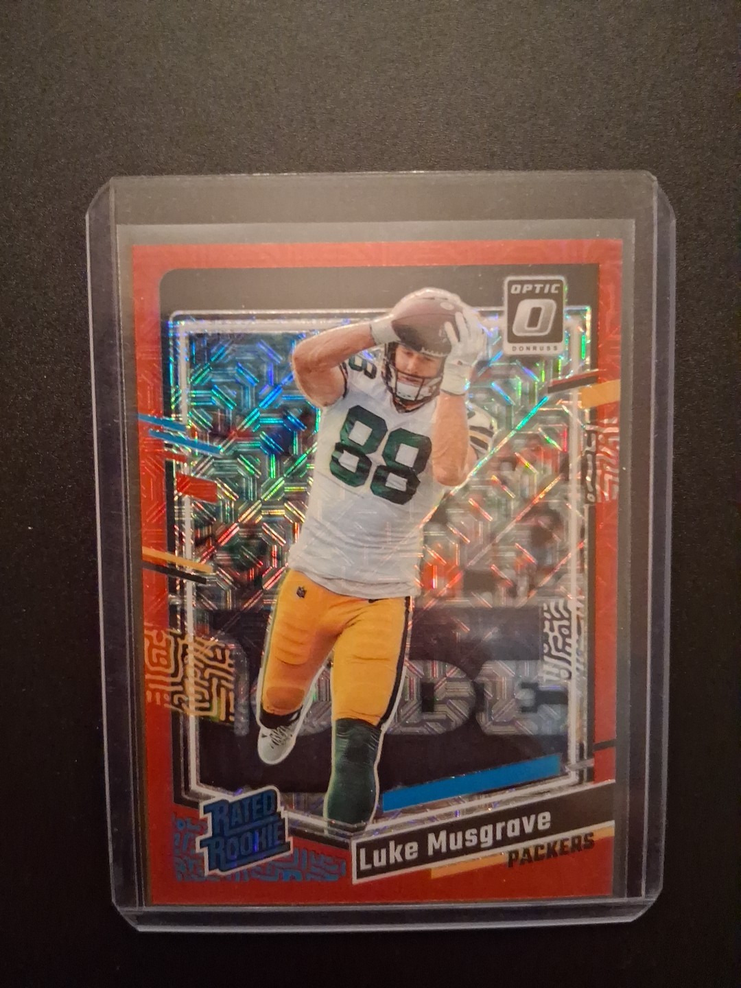 2023 Panini Donruss Optic - Rated Rookie Luke Musgrave #241 Red Mojo Prizm (RC)