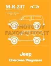 Jeep Cherokee And Wagoneer Body Shop Manual 1984 1985 1986 1987 1988 Service