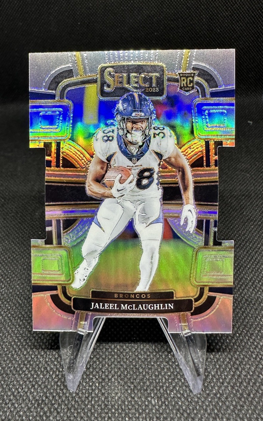 2023 Panini Select - Concourse Jaleel McLaughlin #32 Silver Prizm Die-Cut (RC)