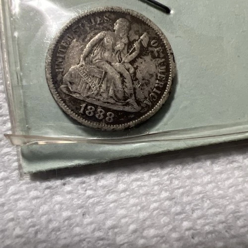 1888 Seated LIBERTY Dime.  #4 on sale