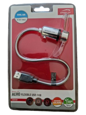 Speedlink AERO USB Ventilator Flexibel Silber Tischventilator NEU