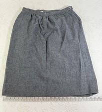 Pendleton Women s Size 16 100 Virgin Wool Skirt Vintage Charcoal Gray USA