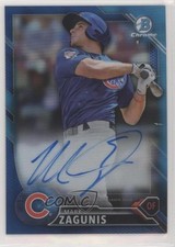 2016 Bowman Chrome Prospect Auto Blue Refractor /150 Mark Zagunis #CPA-MZ Auto