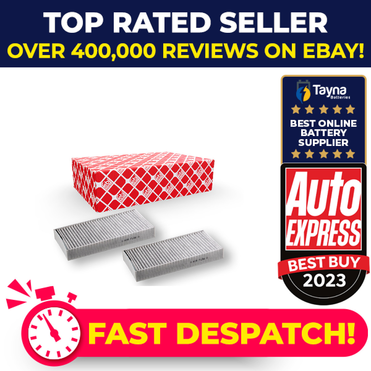 Pollen / Cabin Filter fits HONDA CIVIC Mk7 1.3 03 to 05 LDA1 80292S7A003 Febi