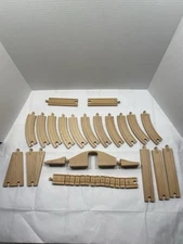 Set Of 22 Thomas The Train Wooden Tracks With Some IKEA Tracks