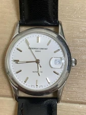 Frederique Constant Classic Index Automatic Watch Black Strap Used Today