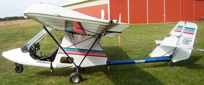 GT 400 Quicksilver Ultralight USA Airplane Mahogany Wood Model