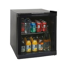 Frigorifero Ufficio Mini Bar Frigo da Tavolo Nero in Classe A+ con anta in Vetro