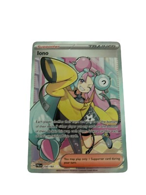 iono pokemon card ebay Pokémon TCG Iono Scarlet & Violet - Paldea Evolved 254/193 Holo Ultra Rare  Card