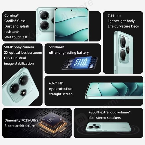 Xiaomi Redmi Note 14 5G Dimensity 7025-Ultra 6.67”OLED Dispaly 120Hz 50MP Camera - Zdjęcie 2 z 15