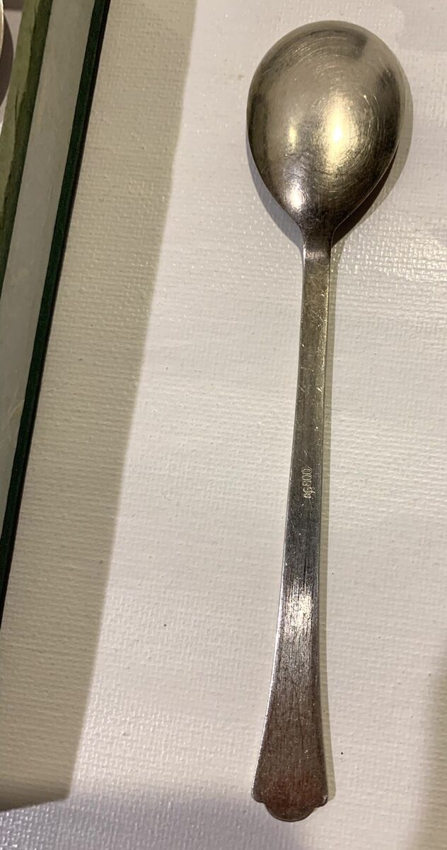 Vintage Korean AG 800 Silver Spoon and Chopstick Set and Vintage Korean AG 800 Silver Spoon and Chopstick Set and