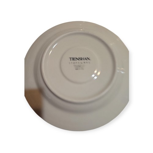 Tienshan Purrfect Friends Saucers Plates Cats Kitty 6" Stoneware Set of 4 Vntg - Picture 5 of 7