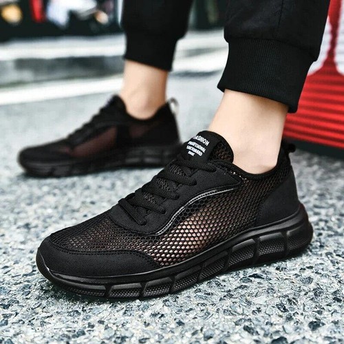 Men's Fashion Wide Width Sneakers Non Slip Gym Breathable Athletic Running Shoes - Picture 21 of 24