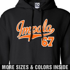 67 Impala PRO Script HOODIE  1967 SS Jersey Sports Logo Design Hooded Sweatshirt