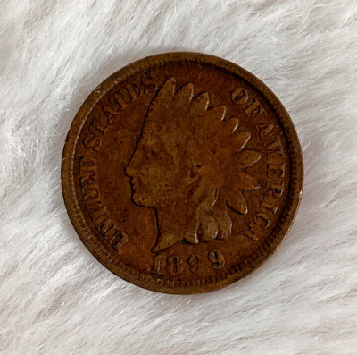 (稀少な状態)アメリカ合衆国　インディアン ヘッド　1セント青銅貨　1899 1899 USA One Cent Indian Head Penny American 1c Actual Coin | eBay