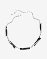 White House Black Market Leather Rectangles Short Necklace---new With Tags White House Black Market Leather Rectangles Short Necklace---new With Tags