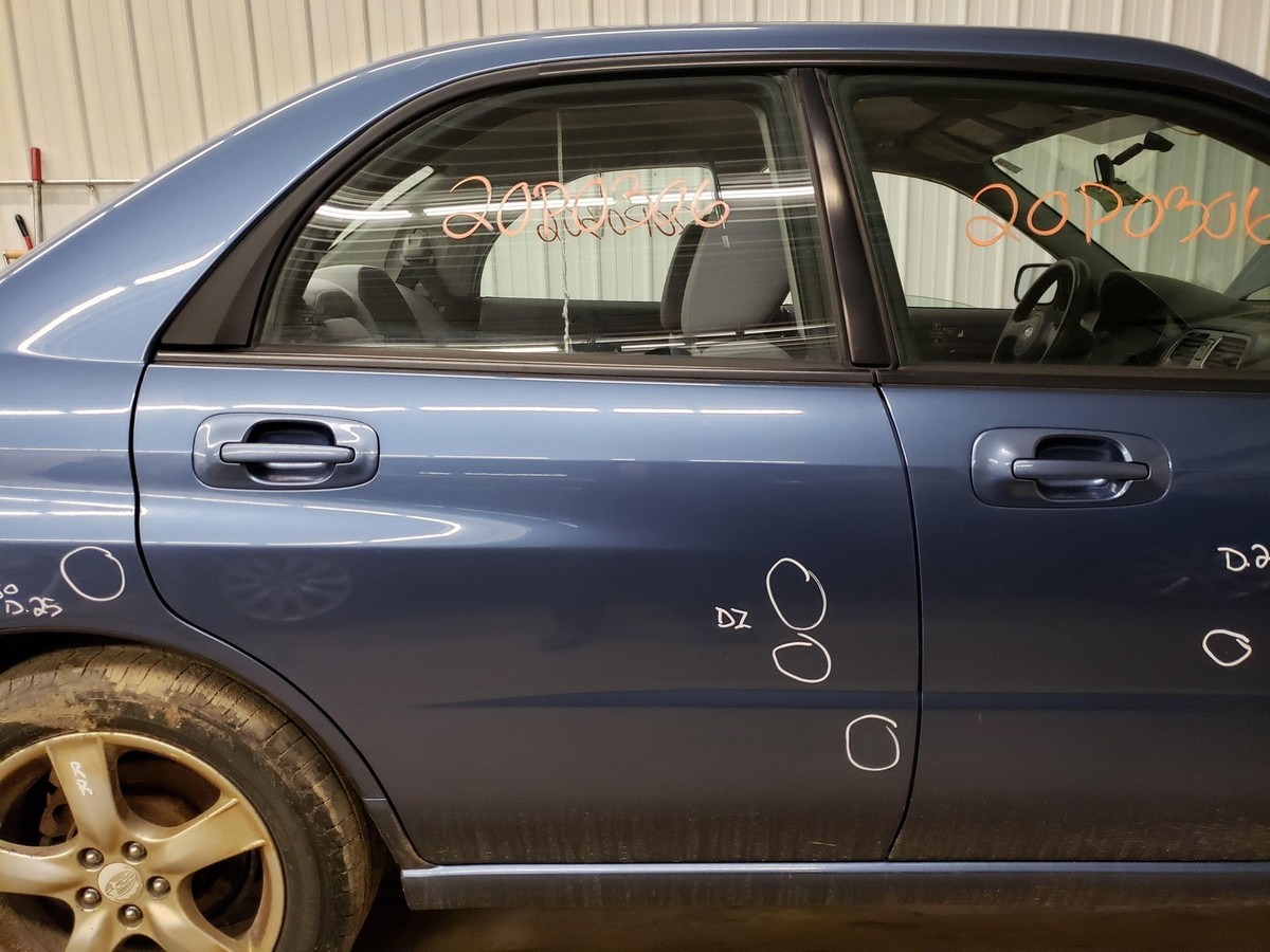 02-07 SUBARU IMPREZA SEDAN PASSENGER RIGHT REAR SIDE DOOR ASSY