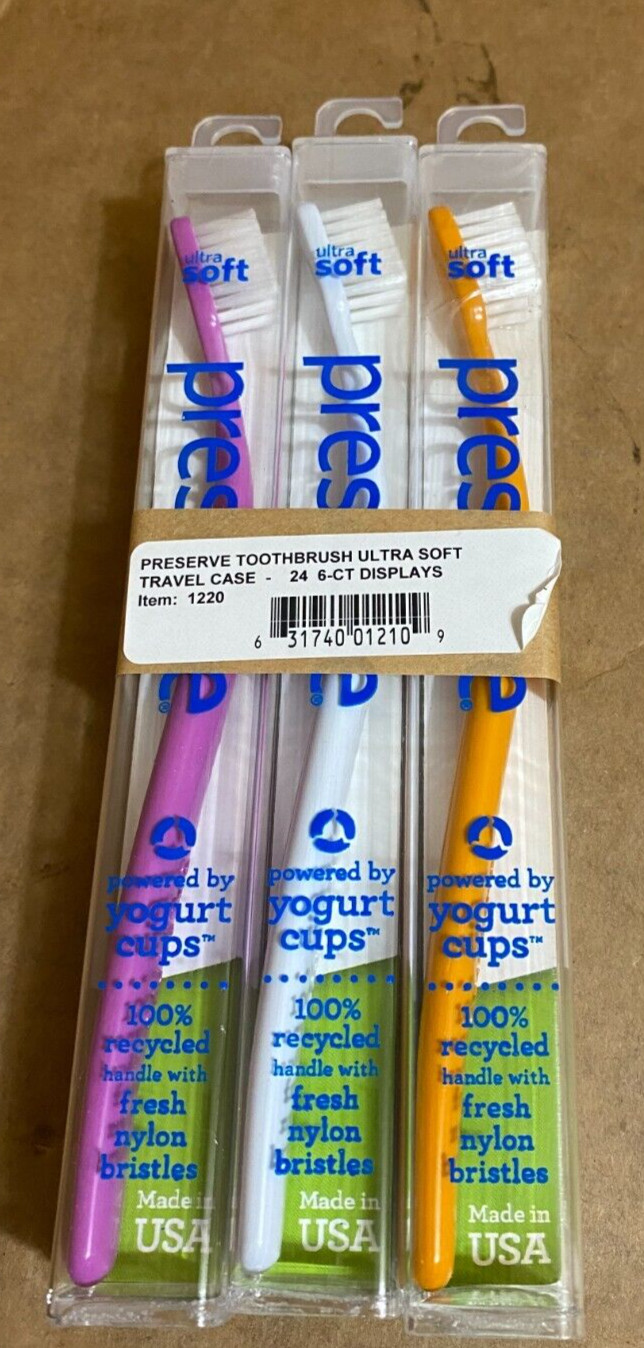 Preserve Adult Toothbrush Soft With Travel Case 1 Unit Lot o