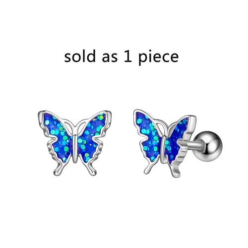 Mini Ear Stud Hypoallergenic Earring Jewelry Surgical Steel Screwed Ear Piercing - Picture 28 of 28